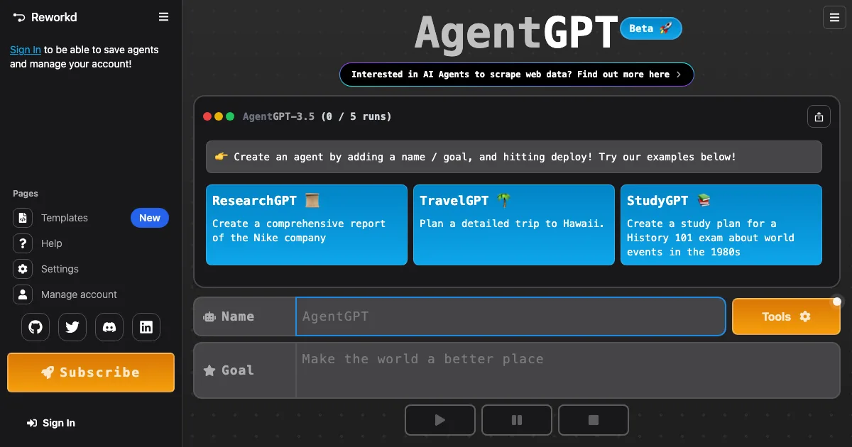 AgentGPT — capa