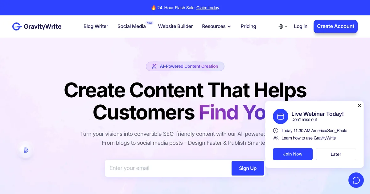 GravityWrite — capa